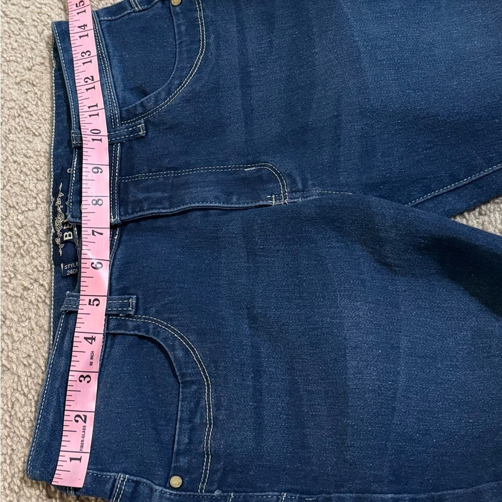 Bella Premium Denim Flare Jeans - Dark Wash Blue - Size 9 - Picture 5 of 10